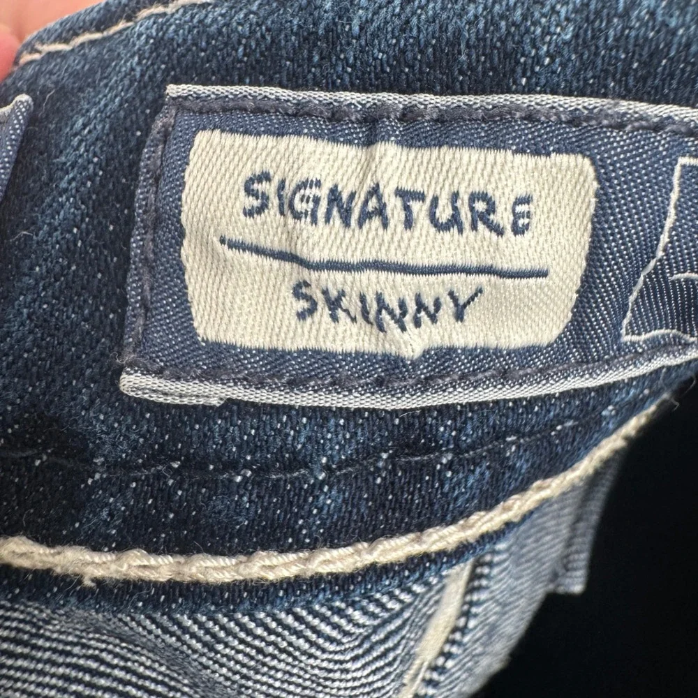 Miss Me Signature Skinny Jeans Size 26 Embellished Pockets Dark‎ Wash Denim